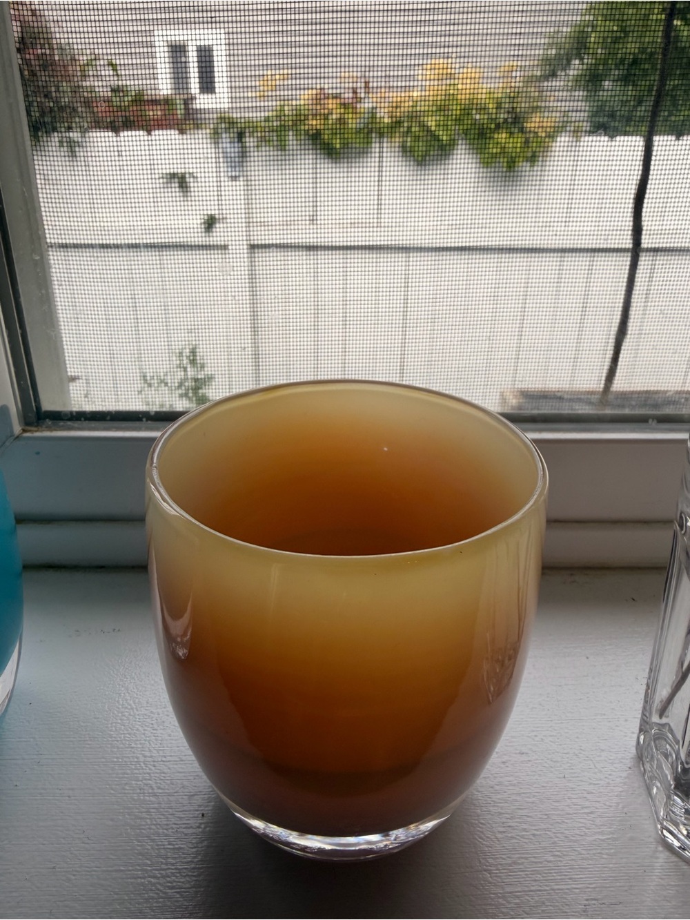 Glassybaby friendship glassbaby beige neutral handblown glass candle votive - Picture 6 of 7